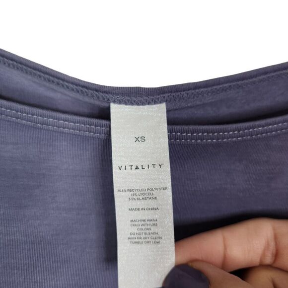 VITALITY/BALANCE ATHLETICA Top Womens Extra Small Purple Versa Slouch Tee - Picture 6 of 7